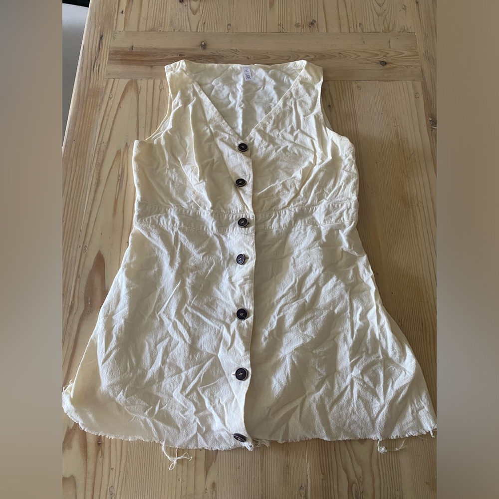 Distressed mini dress